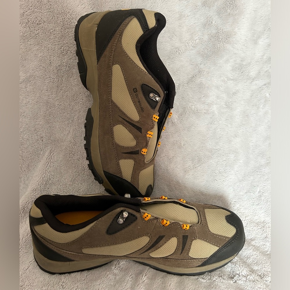 OUTBOUND Men's Trail Low Cut Hiking Shoes - Brown and Black